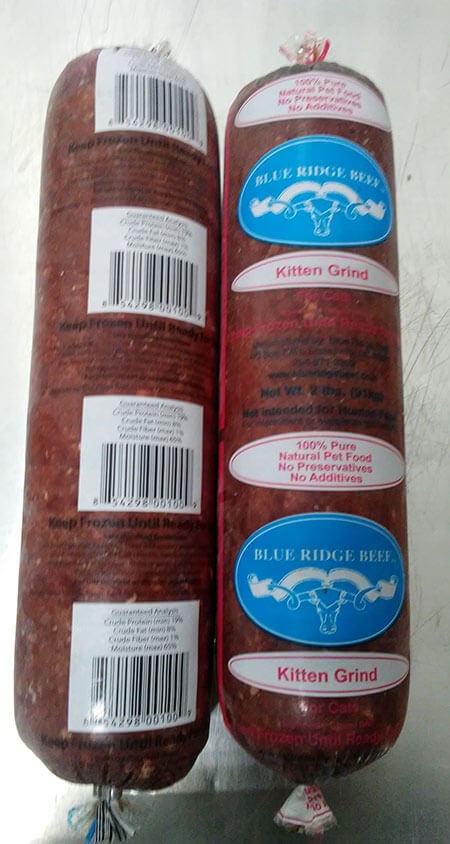 Blue Ridge Beef Cat Food Recall