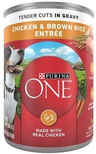 Purina One Tender Cuts Chicken and Brown Rice Wet Dog Food