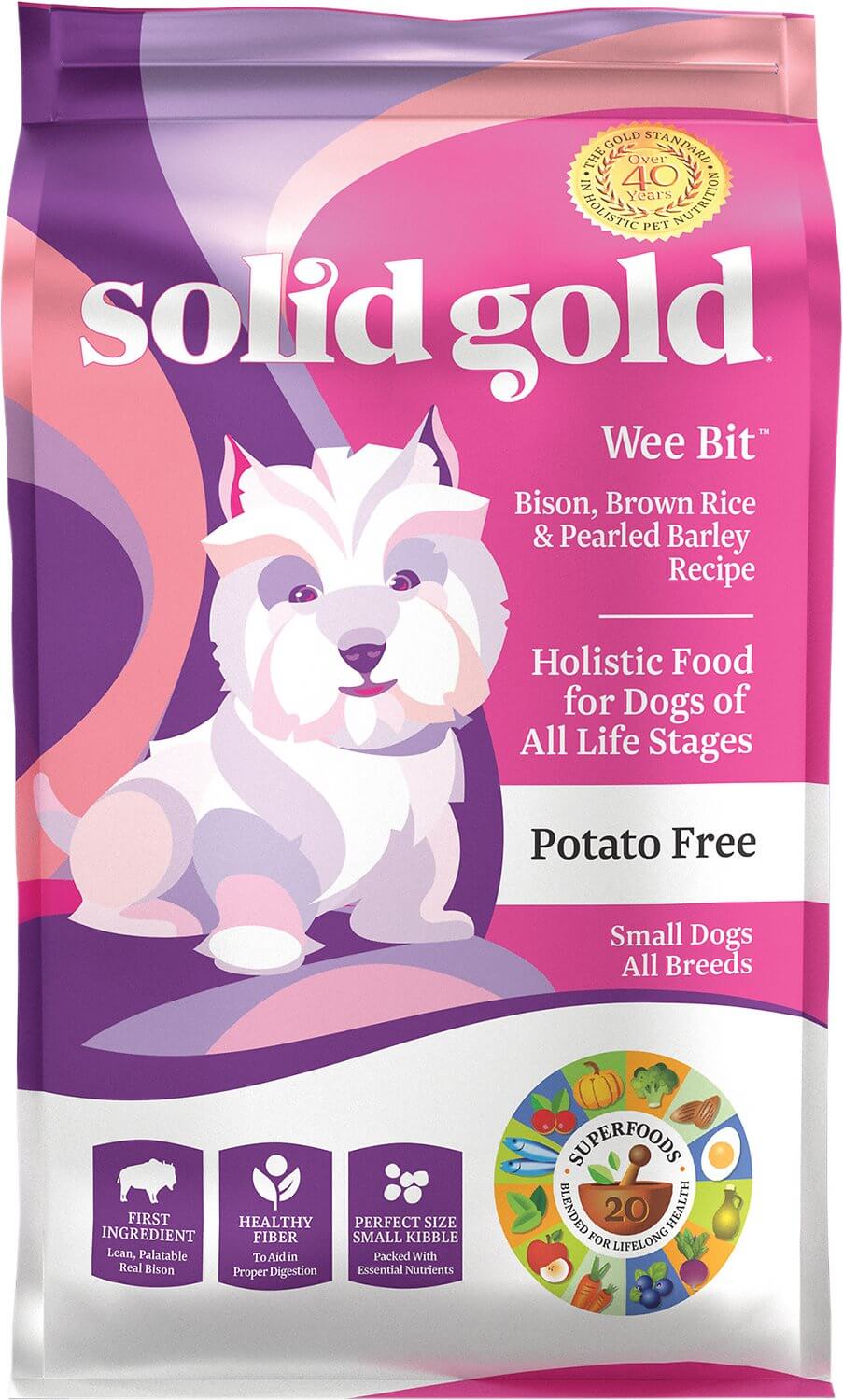 high fiber dog food for small breeds