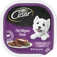Cesar Filet Mignon Flavor Classic Loaf in Sauce Cups Wet Dog Food