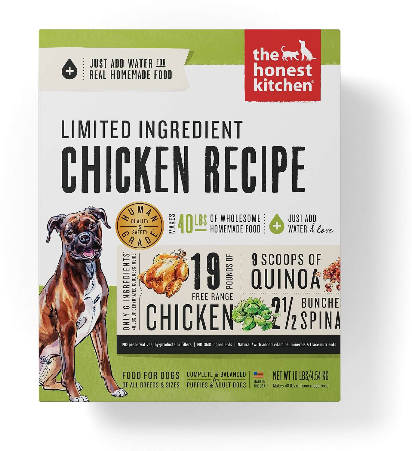 Honest Kitchen Limited Ingredient Chicken Recipe Dehydrated Dog Food 