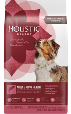 Holistic Select Grain Free Adult and Puppy Health - Best Dry Puppy Foods