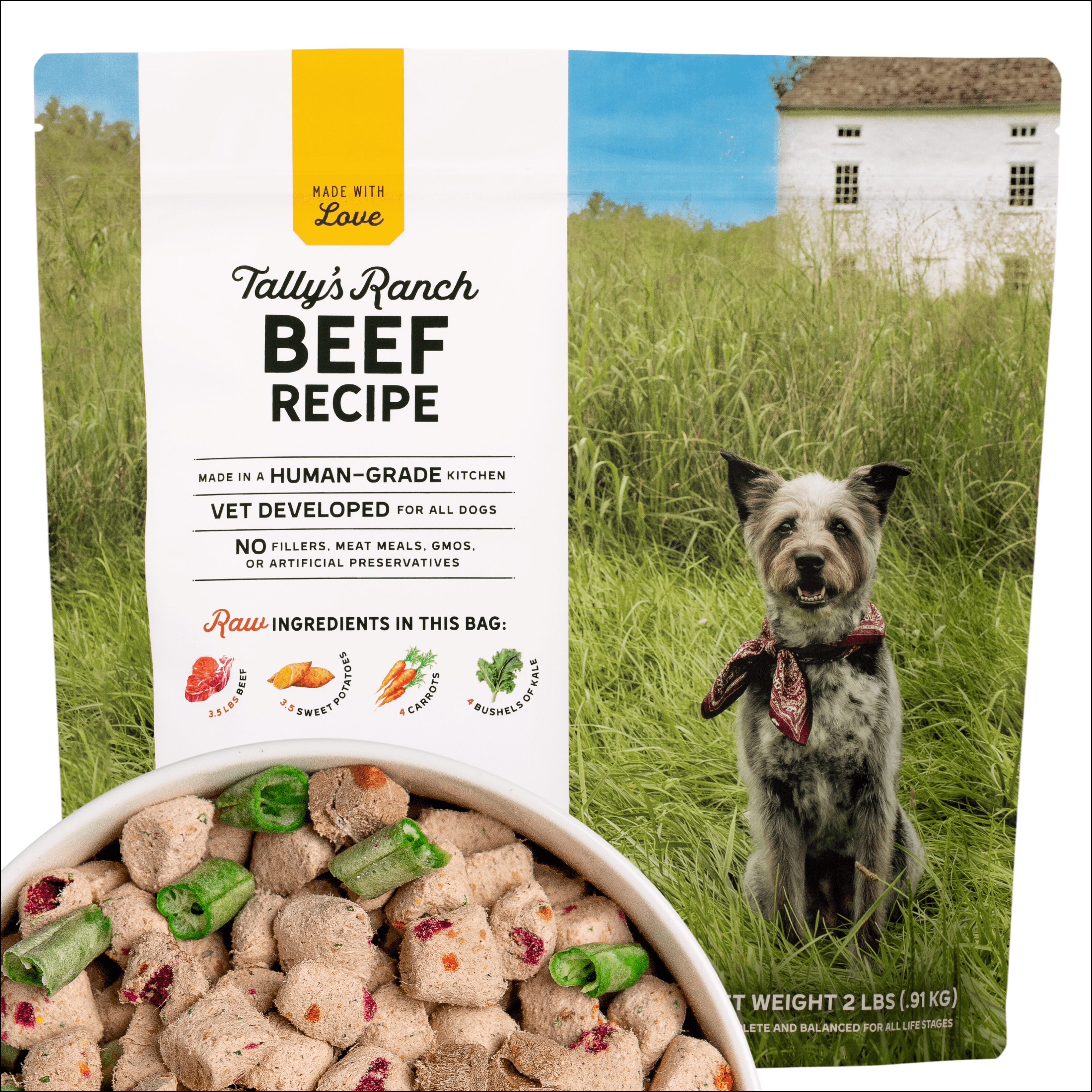 Tally's Ranch Freeze-Dried Beef Recipe - Best Dry Dog Food