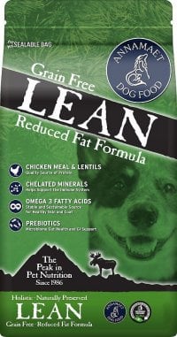 Annamaet Lean Reduced Fat Formula - Best Low Fat Dog Foods