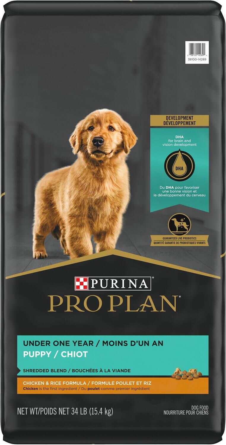 purina one puppy food serving size