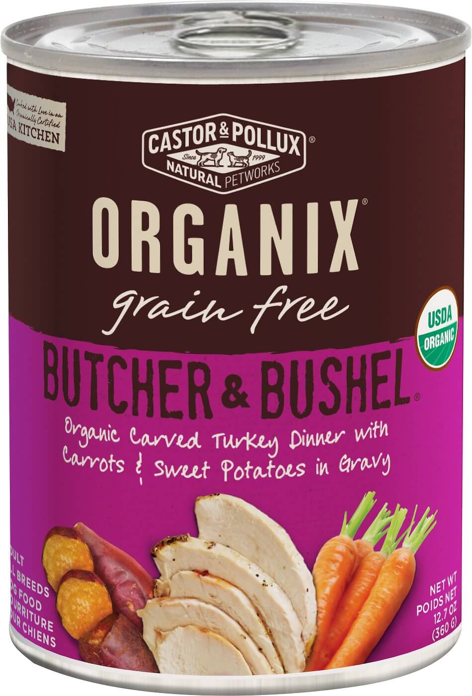 Castor and Pollux Organix Butcher and Bushel Dog Food Review (Canned)