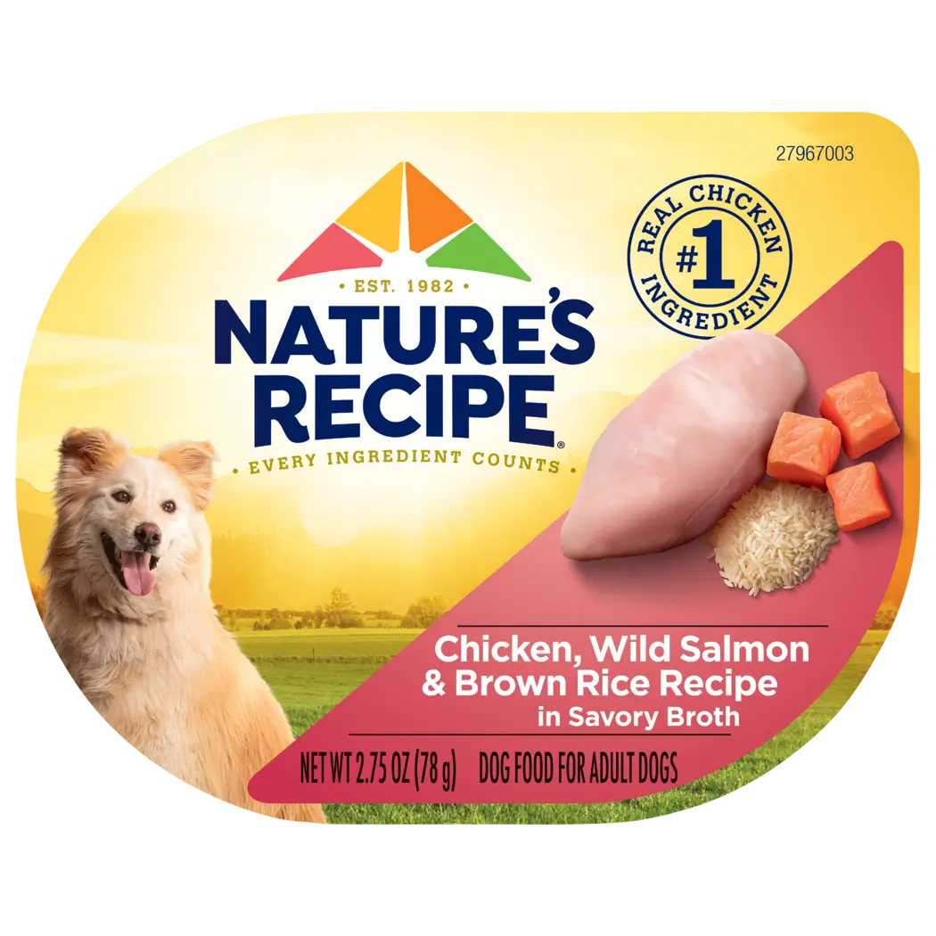 Nature's Recipe Chicken & Wild Salmon Trays - Best Dog Food for Shih Tzus