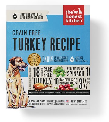 Honest Kitchen Grain Free Turkey Dehydrated Dog Food 
