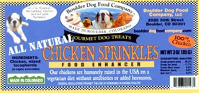 Boulder Dog Food Co Chicken Sprinkles Recall