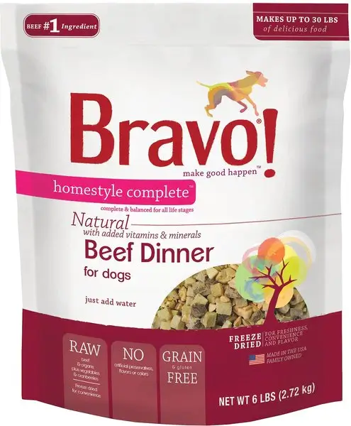 Bravo Homestyle Complete Dog Food Review (Freeze-Dried)
