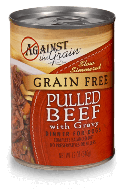 Against the Grain Pulled Beef with Gravy Canned Dog Food Recall