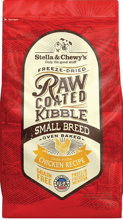 stella and chewy kibble raw blend