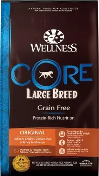 Best Overall Dog Food for Large Breeds: Wellness Core Grain-Free Large Breed - Best Large Breed Dog Food