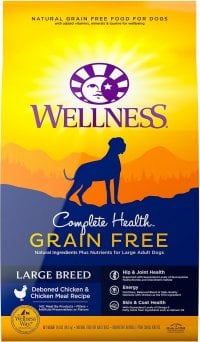 Wellness Complete Health Grain Free Large Breed Adult - Best Large Breed Dog Food