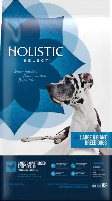 Best Grain-Inclusive Dog Food for German Shepherds: Holistic Select Large and Giant Breed Adult - Best Dog Food for German Shepherds