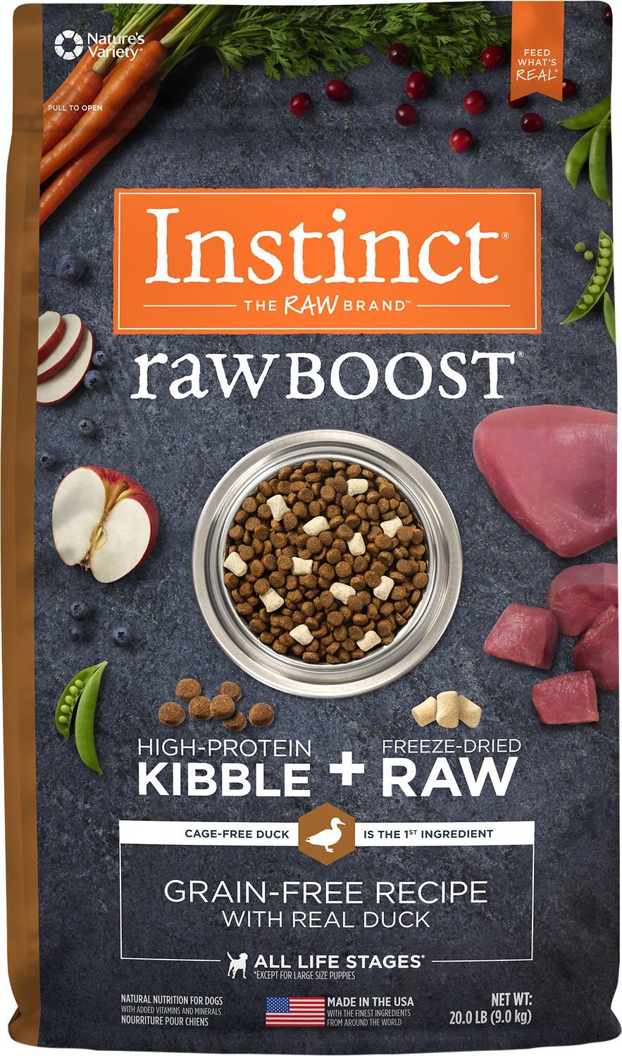 instinct raw dog food ingredients