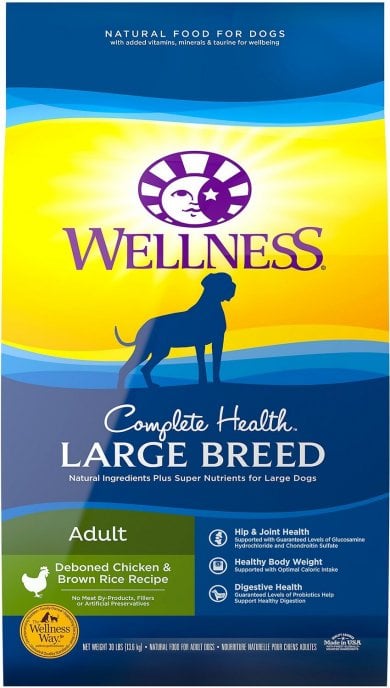 Wellness Complete Health Large Breed Adult - Best Dog Food for Golden Retrievers