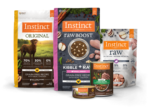 instinct raw dog food ingredients