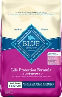 Best Dog Food for Senior Small Breeds: Blue Buffalo Life Protection Small Breed Senior  - Best Dog Food for Small Breeds