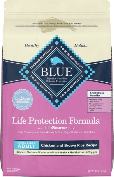Blue Buffalo Chicken and Brown Rice Small Breed Adult - Best Dog Food for Dachshunds