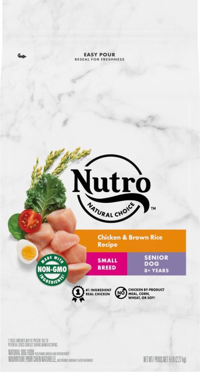 Nutro Natural Choice Senior Small Breed Chicken & Brown Rice - Best Dog Food for Corgis
