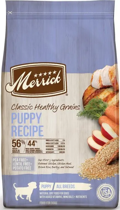 Merrick Classic Healthy Grains High Protein Formula - Best High Protein Dog Food