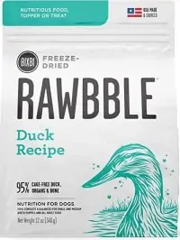 Bixbi Rawbble Freeze-Dried Duck Recipe - Best Freeze-Dried Dog Food