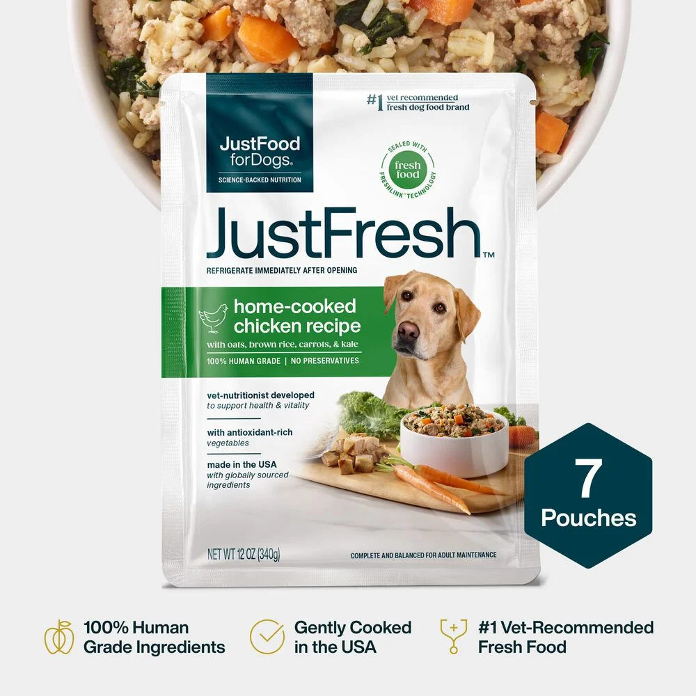 Just Food For Dogs JustFresh Home-Cooked Chicken Recipe - Best Natural Dog Food 2026