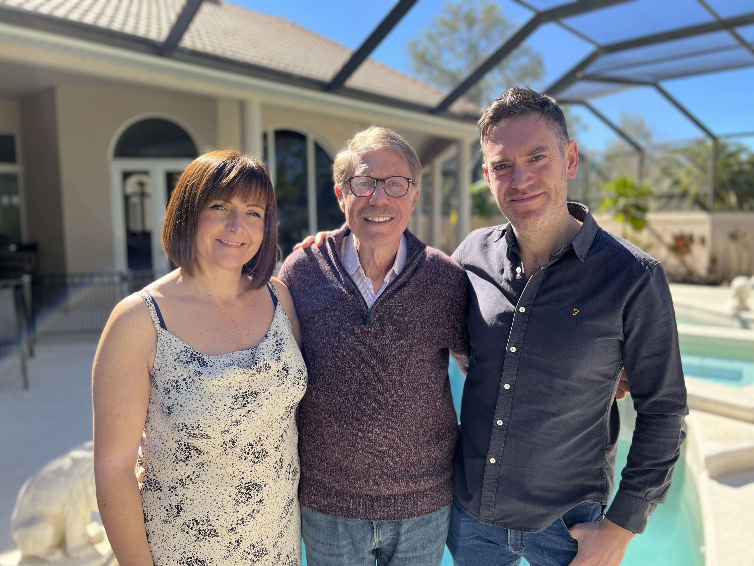 Julia and Andrew with Dr. Mike Sagman