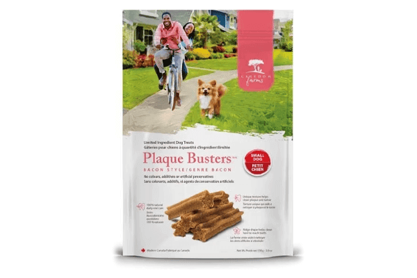 Caledon Farms Plaque Busters Small Bacon Dog Treats