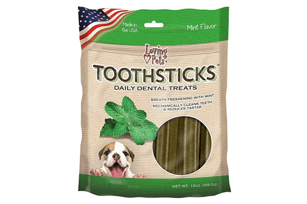 Loving Pets Toothsticks Large Mint Daily Dog Dental Treat