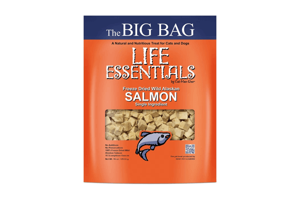 Life Essentials Freeze-Dried Salmon Cat & Dog Treats, 16-oz bag_