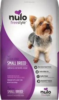 Nulo Freestyle Grain-Free Small Breed Salmon & Red Lentils - Best Dog Food for Miniature Schnauzers
