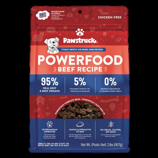 Pawstruck Air Dried Dog Food, Beef Recipe - Best Beef Dog Food
