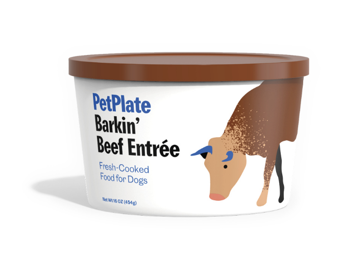 Best Wet Dog Food For Great Danes: PetPlate Barkin' Beef Entrée - Best Dog Food for Great Danes