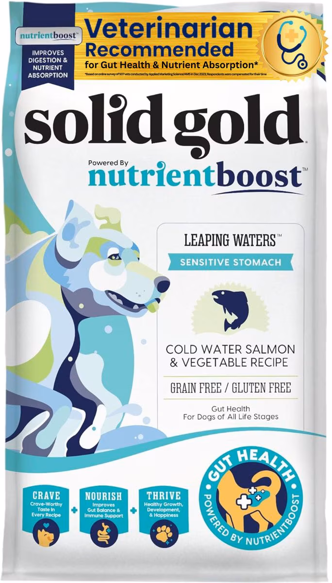Solid Gold Nutrient Boost Leaping Waters Sensitive Stomach - Best Fish Dog Food