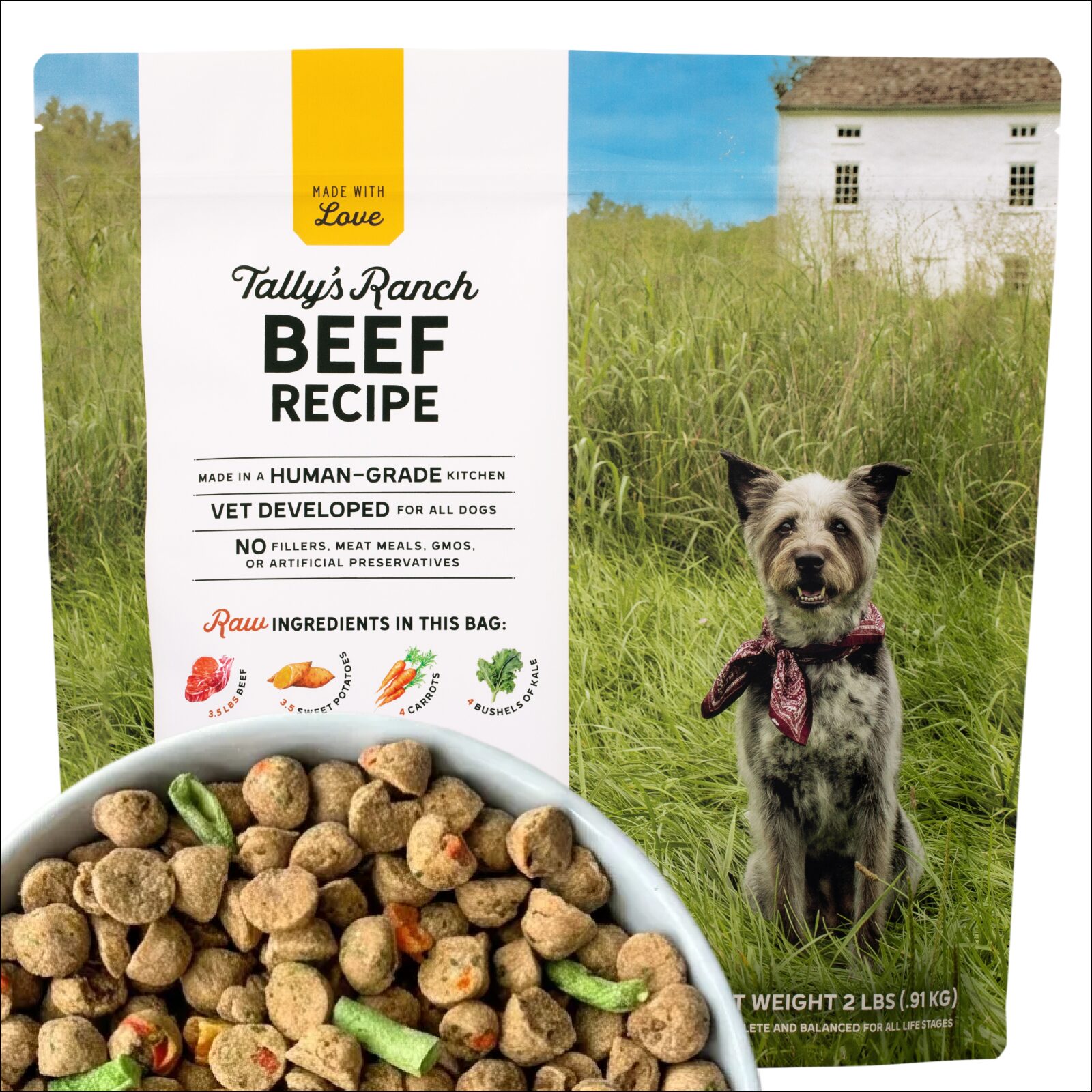 Tally's Ranch Slow Cooked & Air Dried Beef Recipe - Best Dry Dog Food